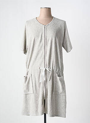 Chemise de nuit manches courtes gris LE CHAT femme