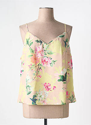 Top/caraco bretelles élastiquées ajustables jaune MAISON LEJABY femme
