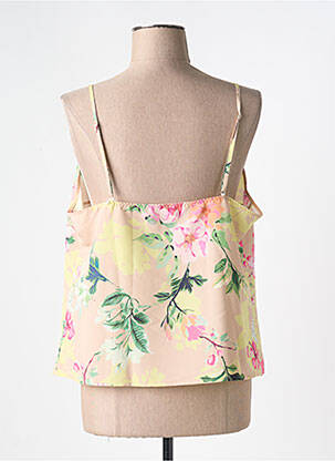 Top/caraco bretelles élastiquées ajustables jaune MAISON LEJABY femme