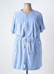 Chemise de nuit manches courtes bleu LE CHAT femme