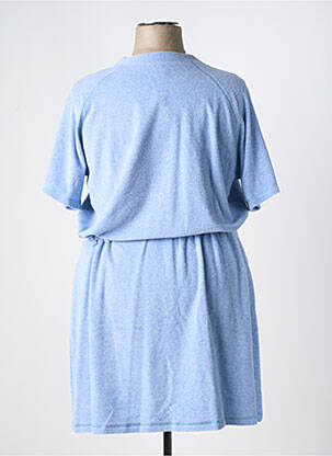 Chemise de nuit manches courtes bleu LE CHAT femme