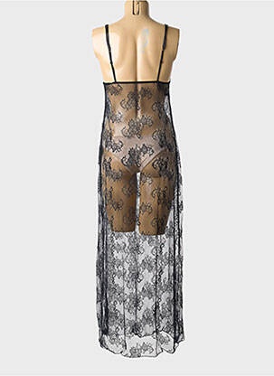 Nuisette/combinette légère et transparente noir AMBRA femme
