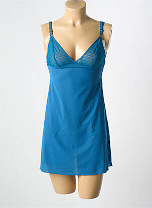 Nuisette/combinette col v bleu SIMONE PERELE femme