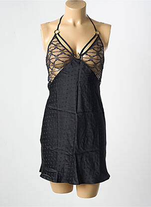 Nuisette/combinette effet matière satinée noir CHANTELLE femme