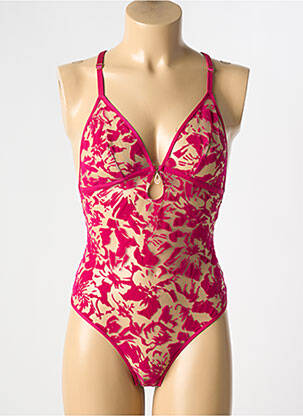 Body lingerie légère et transparente rose AUBADE femme