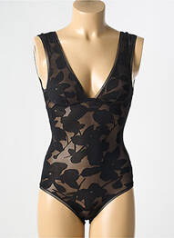 Body lingerie stretch noir MAISON LEJABY femme