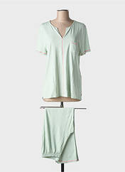 Pyjama vert LE CHAT pour femme seconde vue