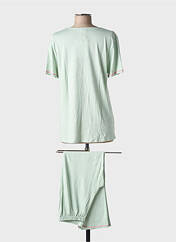 Pyjama vert LE CHAT pour femme seconde vue