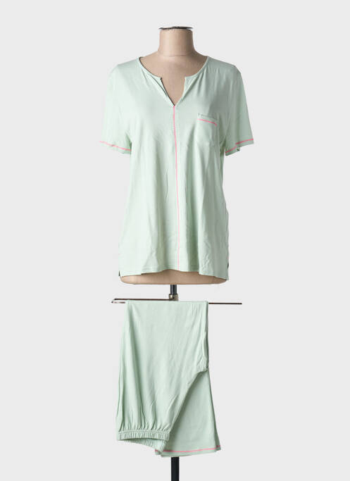 Pyjama vert LE CHAT pour femme