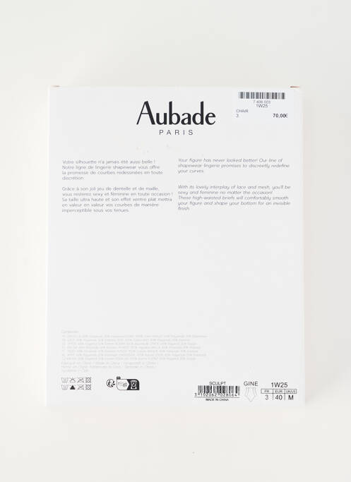 Culotte gainante chair AUBADE pour femme