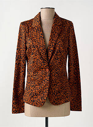 Blazer poches marron ICHI femme