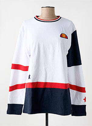 Sweat-shirt manches longues manches longues blanc ELLESSE femme