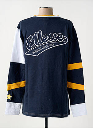Sweat-shirt broderie manches longues bleu ELLESSE femme