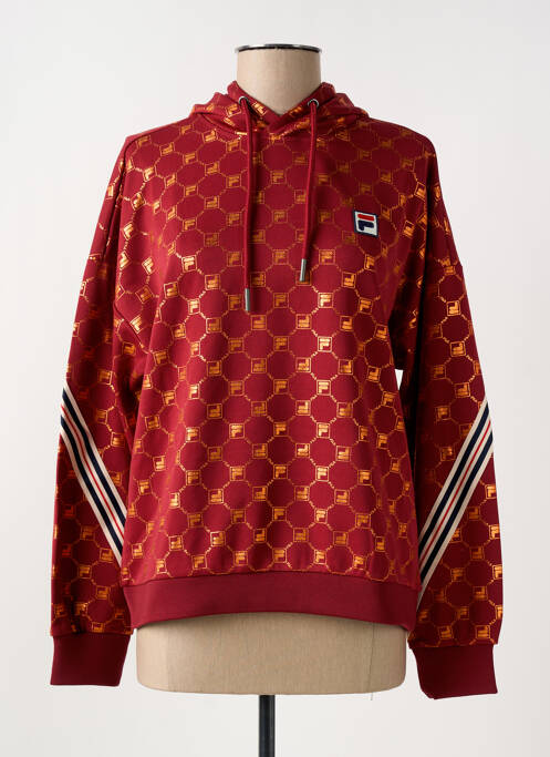 Sweat-shirt à capuche rouge FILA pour femme