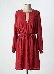 Robe mi-longue manches longues manches longues orange DANIELLE ENGEL femme