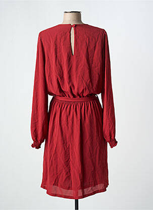 Robe mi-longue manches longues manches longues orange DANIELLE ENGEL femme