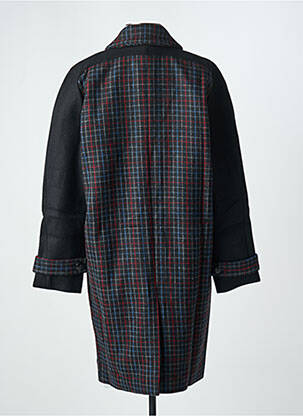 Manteau long coupe droite sans capuche noir DANIELLE ENGEL femme