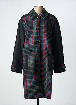 Manteau long noir DANIELLE ENGEL pour femme