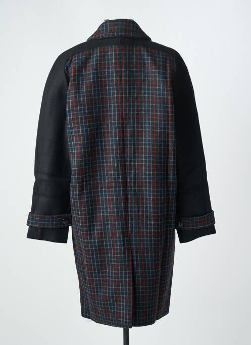 Manteau long coupe droite sans capuche noir DANIELLE ENGEL femme