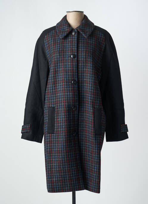 Manteau long noir DANIELLE ENGEL pour femme