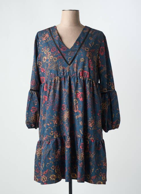 Robe courte bleu DANIELLE ENGEL pour femme