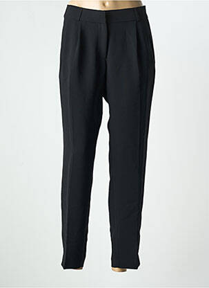 Pantalon droit tissage crêpe taille normale noir DANIELLE ENGEL femme