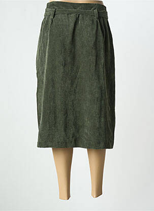 Jupe mi-longue stretch vert DANIELLE ENGEL femme