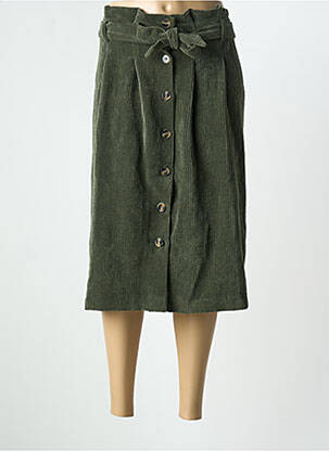 Jupe mi-longue vert DANIELLE ENGEL pour femme