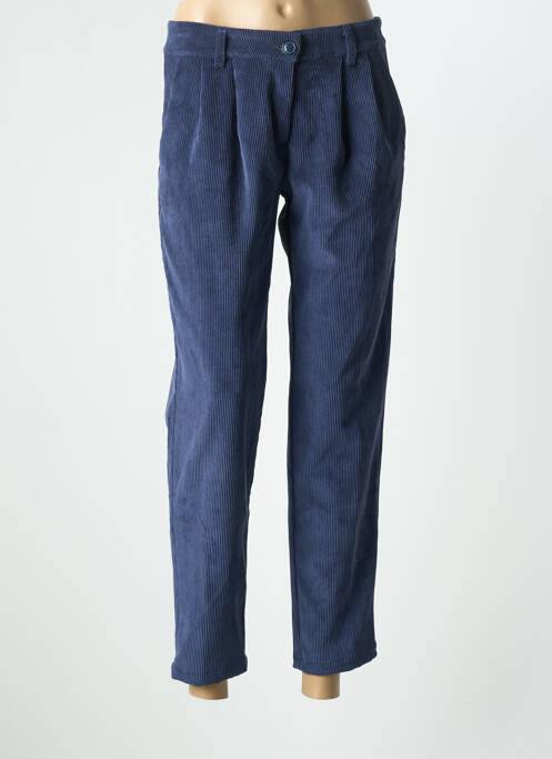 Pantalon droit stretch taille normale bleu DANIELLE ENGEL femme