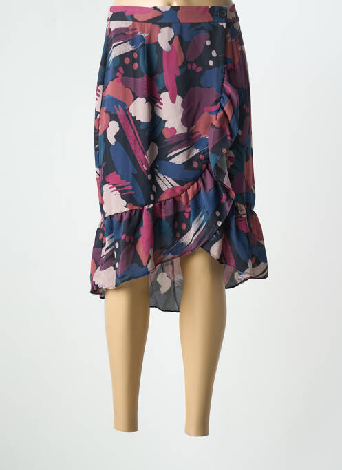 Jupe mi-longue doublure textile violet DANIELLE ENGEL femme