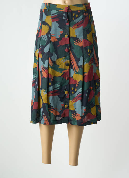 Jupe mi-longue vert DANIELLE ENGEL pour femme