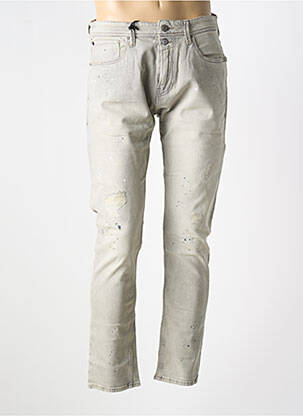 Jeans skinny broderie rivets taille normale gris TEDDY SMITH homme