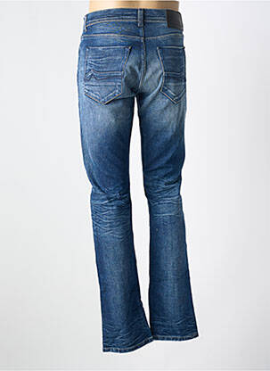 Jeans coupe droite broderie rivets taille normale bleu DONOVAN homme