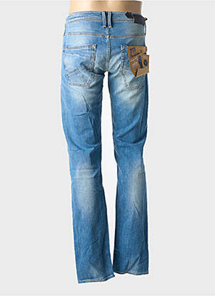 Jeans coupe droite fermeture boutonnée sur le devant taille normale bleu LE TEMPS DES CERISES homme