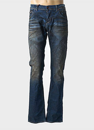 Jeans coupe slim fermeture boutonnée sur le devant taille normale bleu DONOVAN homme