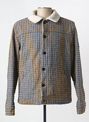 Blouson finition intérieure doublure polaire marron DSTREZZED homme