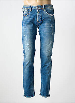 Jeans coupe slim fermeture boutonnée sur le devant taille normale bleu LE TEMPS DES CERISES homme