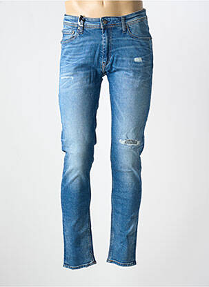 Jeans coupe slim stretch taille normale bleu TEDDY SMITH homme