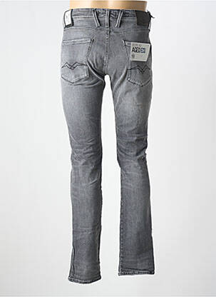 Jeans coupe slim stretch taille normale gris REPLAY homme