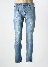 Jeans coupe slim fermeture boutonnée sur le devant taille normale bleu PROJECT X PARIS homme