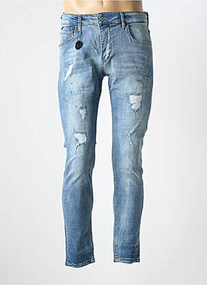 Jeans coupe slim fermeture boutonnée sur le devant taille normale bleu PROJECT X PARIS homme