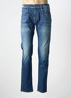 Jeans coupe slim stretch taille normale bleu REPLAY homme