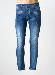 Jeans coupe slim fermeture boutonnée sur le devant taille normale bleu PROJECT X PARIS homme