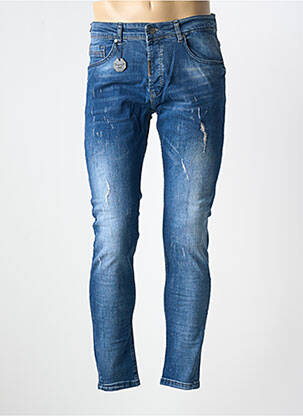 Jeans coupe slim fermeture boutonnée sur le devant taille normale bleu PROJECT X PARIS homme