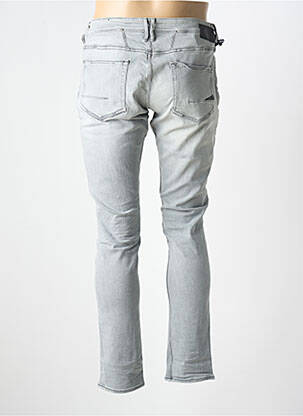 Jeans coupe slim fermeture boutonnée sur le devant taille normale gris LE TEMPS DES CERISES homme