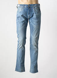 Jeans coupe droite stretch taille normale bleu REPLAY homme