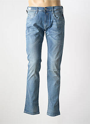 Jeans coupe droite stretch taille normale bleu REPLAY homme