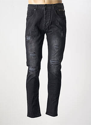 Jeans coupe slim fermeture boutonnée sur le devant taille normale noir PROJECT X PARIS homme