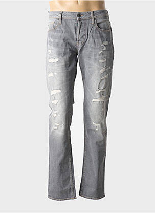 Jeans coupe slim tissage brut taille normale gris LE TEMPS DES CERISES homme
