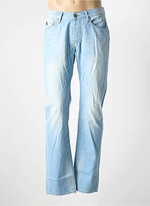 Jeans coupe slim fermeture boutonnée sur le devant taille normale bleu JAPAN RAGS homme